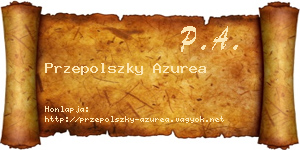Przepolszky Azurea névjegykártya